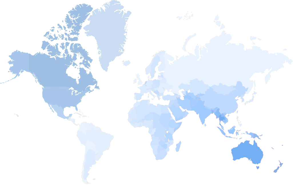 185 countries map